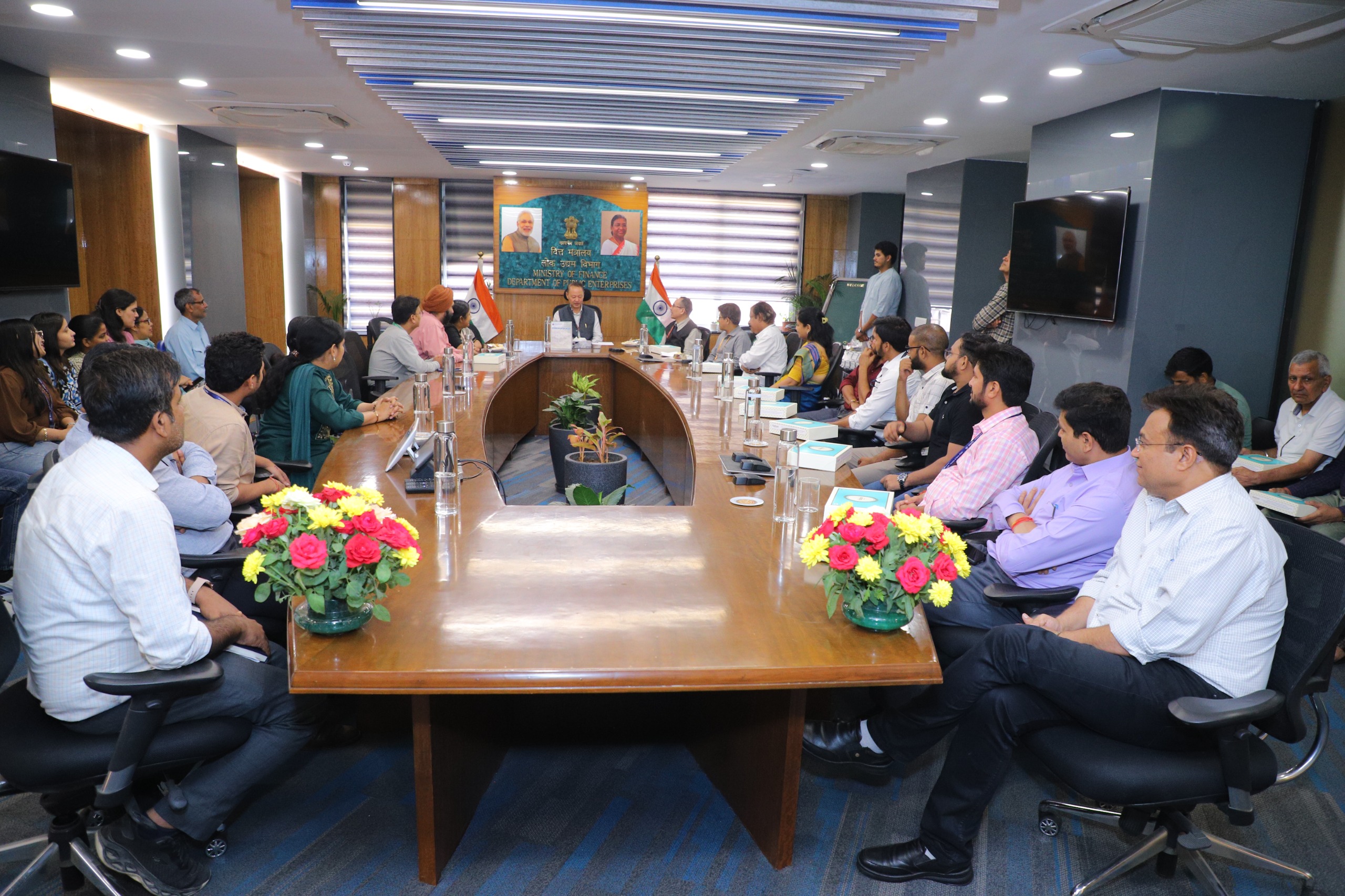 A get-together of the officers and staff of DPE